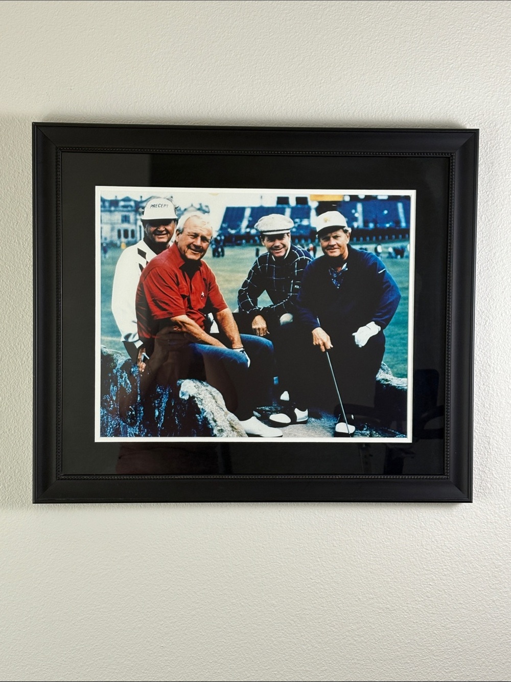 VTG Golf Legends Framed Photo St Andrews Palmer Nicklaus Watson Floyd 27x23